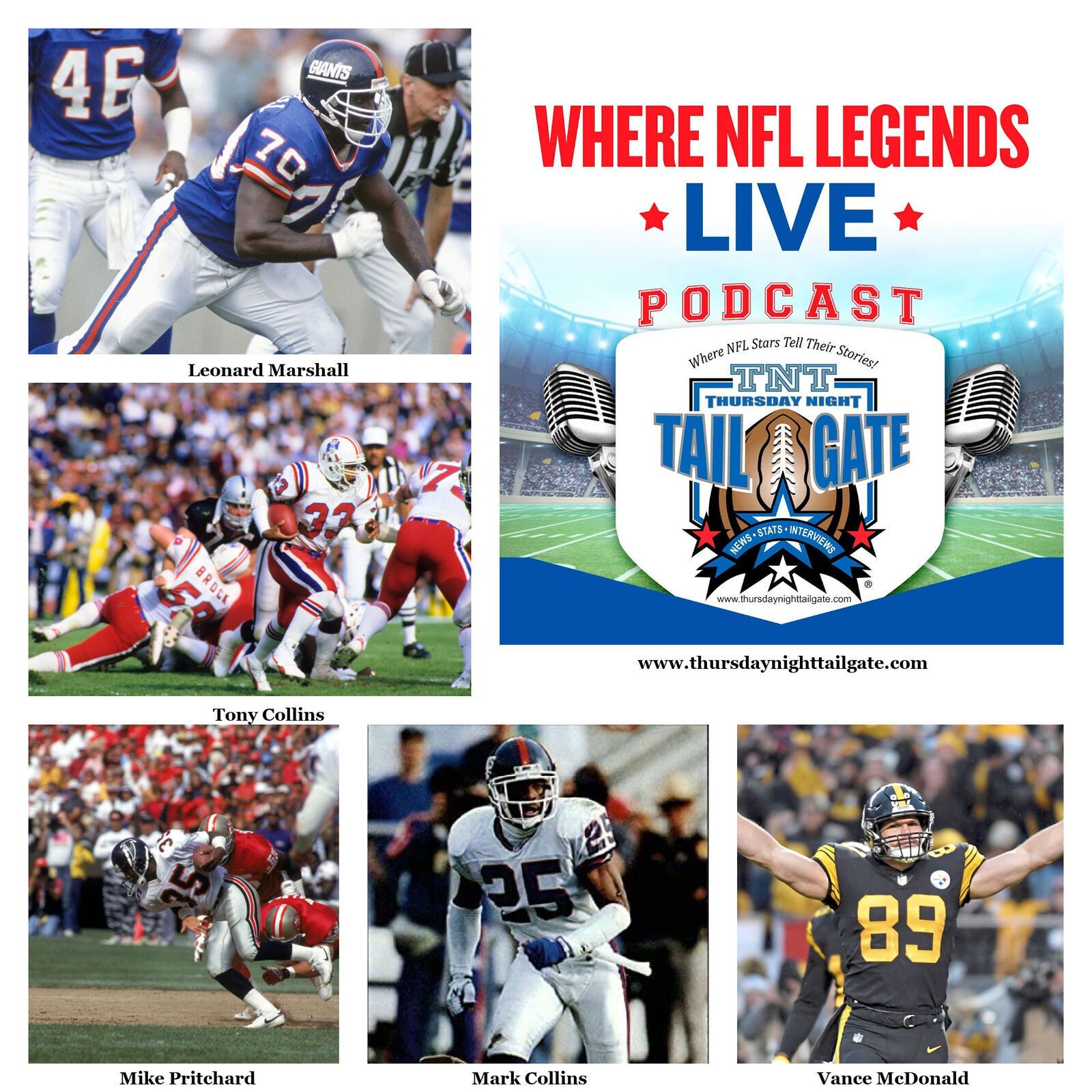 Thursday Night Tailgate, Where NFL Legends Live
