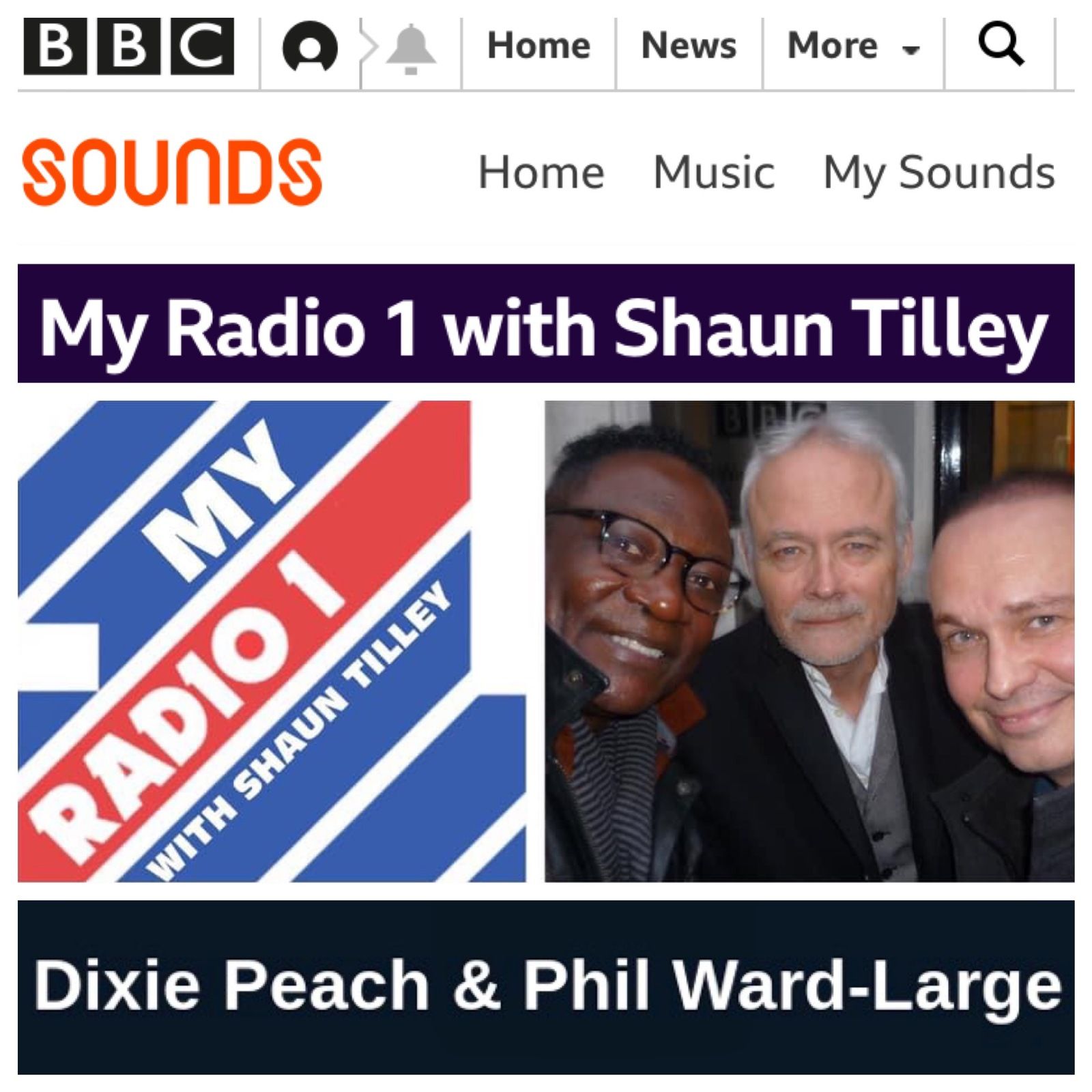 58: My Radio 1 With Shaun Tilley, Dixie Peach and Producer Phil Ward-Large