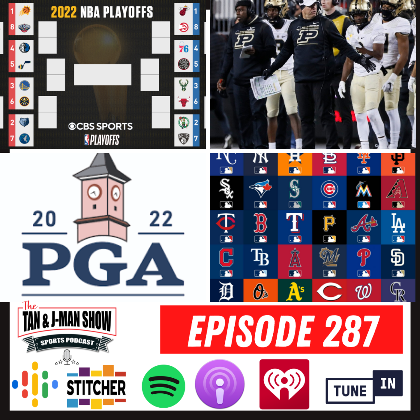 S6 Ep287: Jeff Brohm To Louisville? | NBA Conference Finals Are Set | PGA Championship Preview episode artwork