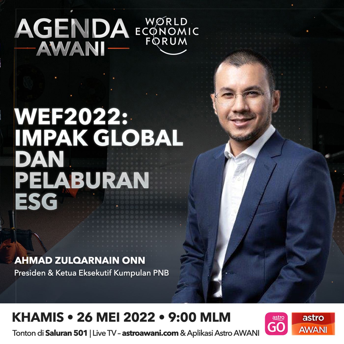 Agenda AWANI: WEF2022 | Impak global dan pelaburan ESG episode artwork