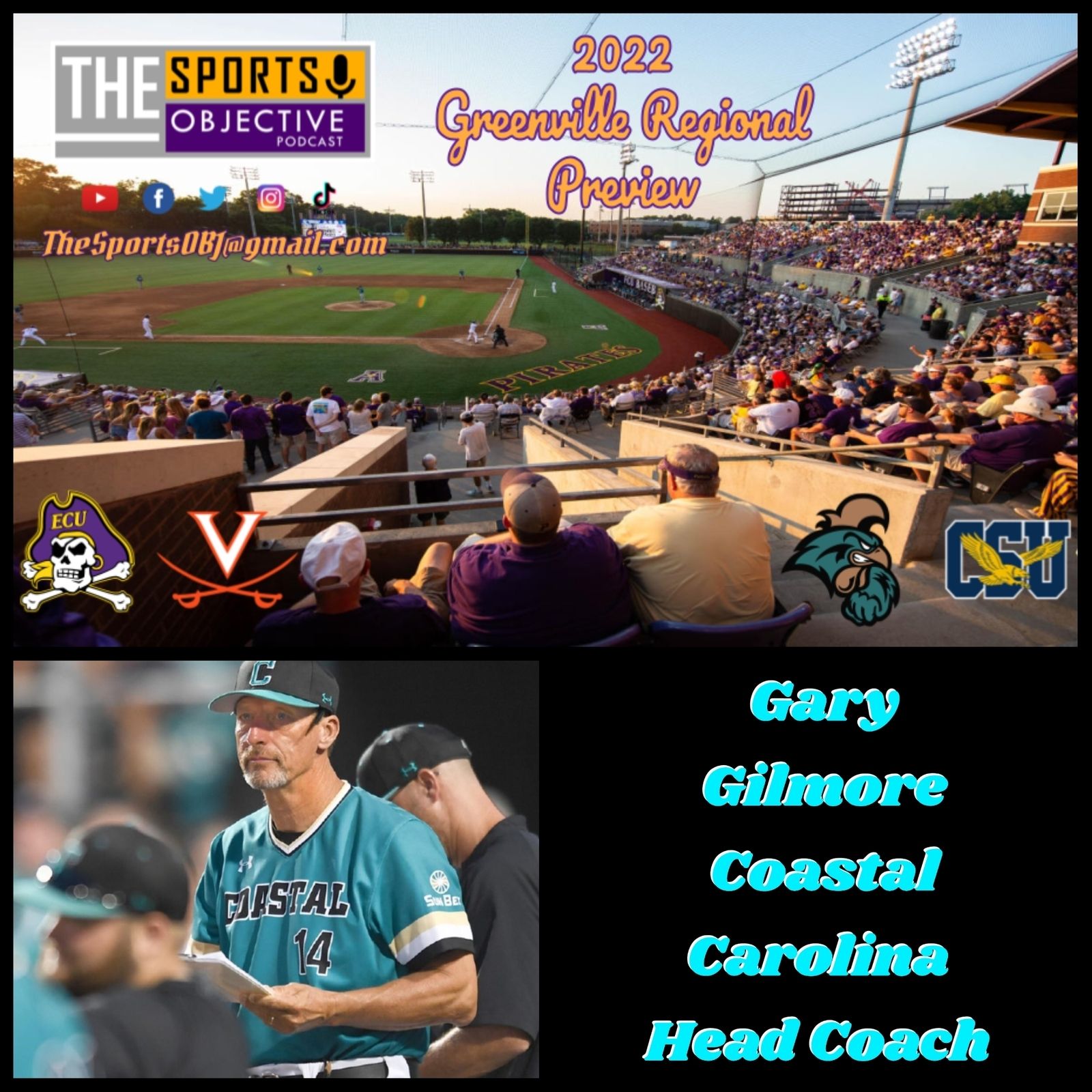 S5 Ep645: GREENVILLE REGIONAL PREVIEW: Gary Gilmore, Coastal Carolina HC episode artwork
