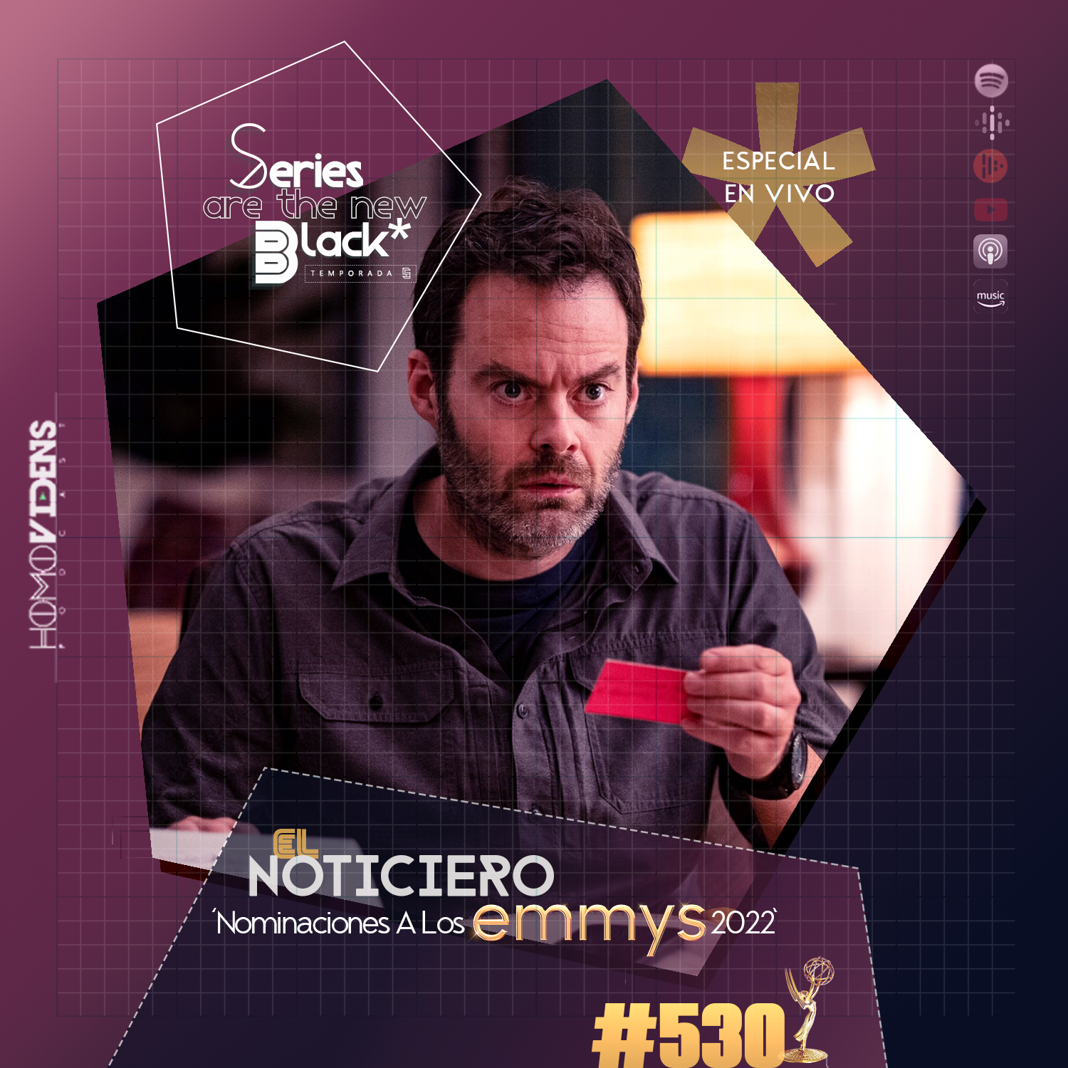S5 Ep30: Series Are The New Black #530: 'El Noticiero: Nominaciones A Los Emmys 2022' (Especial En Vivo) episode artwork