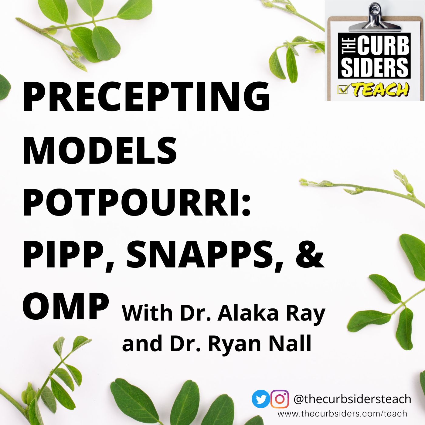 12: #12 Teaching in the Ambulatory World: Precepting Model Potpourri (PIPP, SNAPPS, OMP) With Dr. Alaka Ray and Dr. Ryan Nall