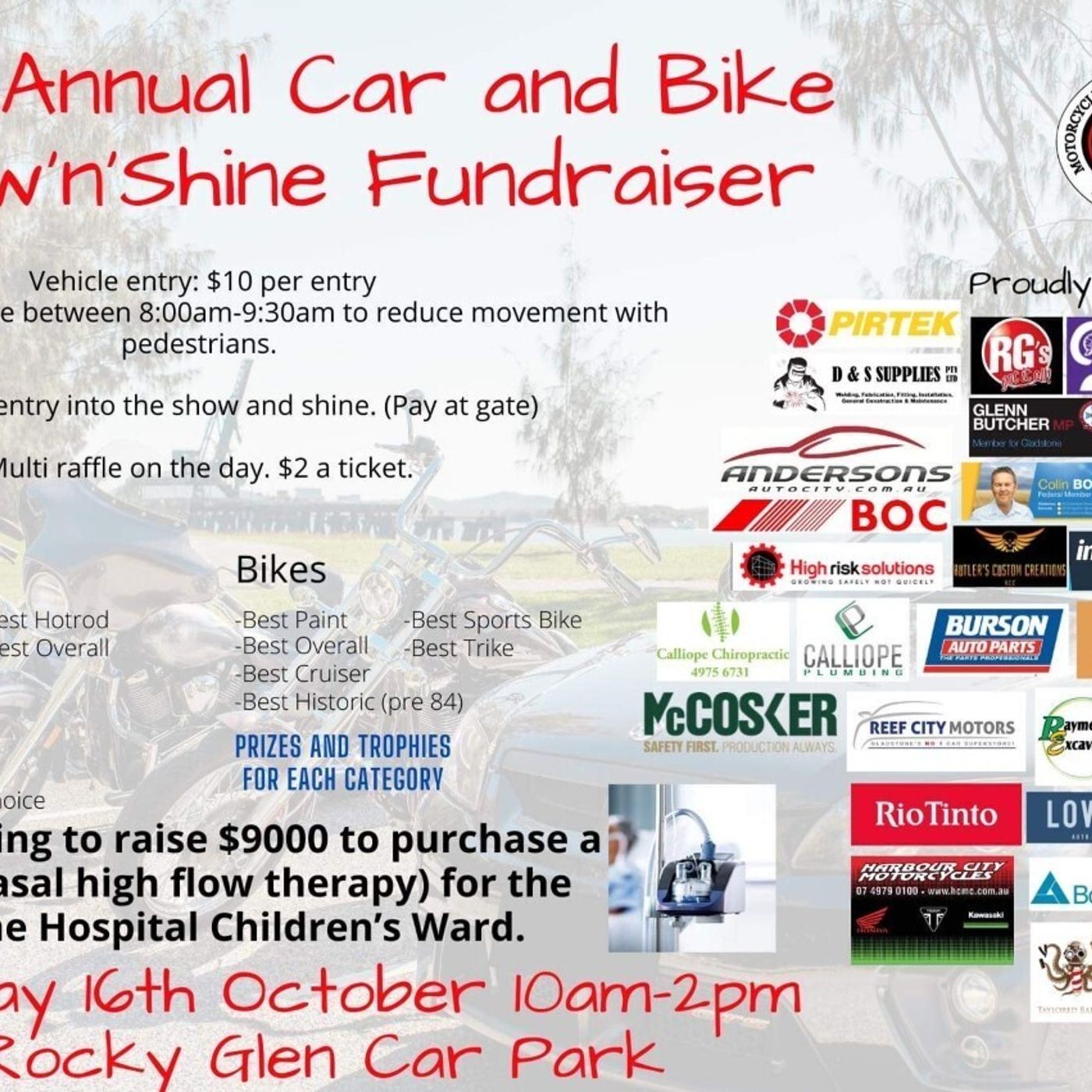 405: M.A.C.E HOSTING A SHOW AND SHINE THIS SUNDAY RAISING MONEY FOR GLADSTONE HOSPITAL CHILDRENS WARD episode artwork