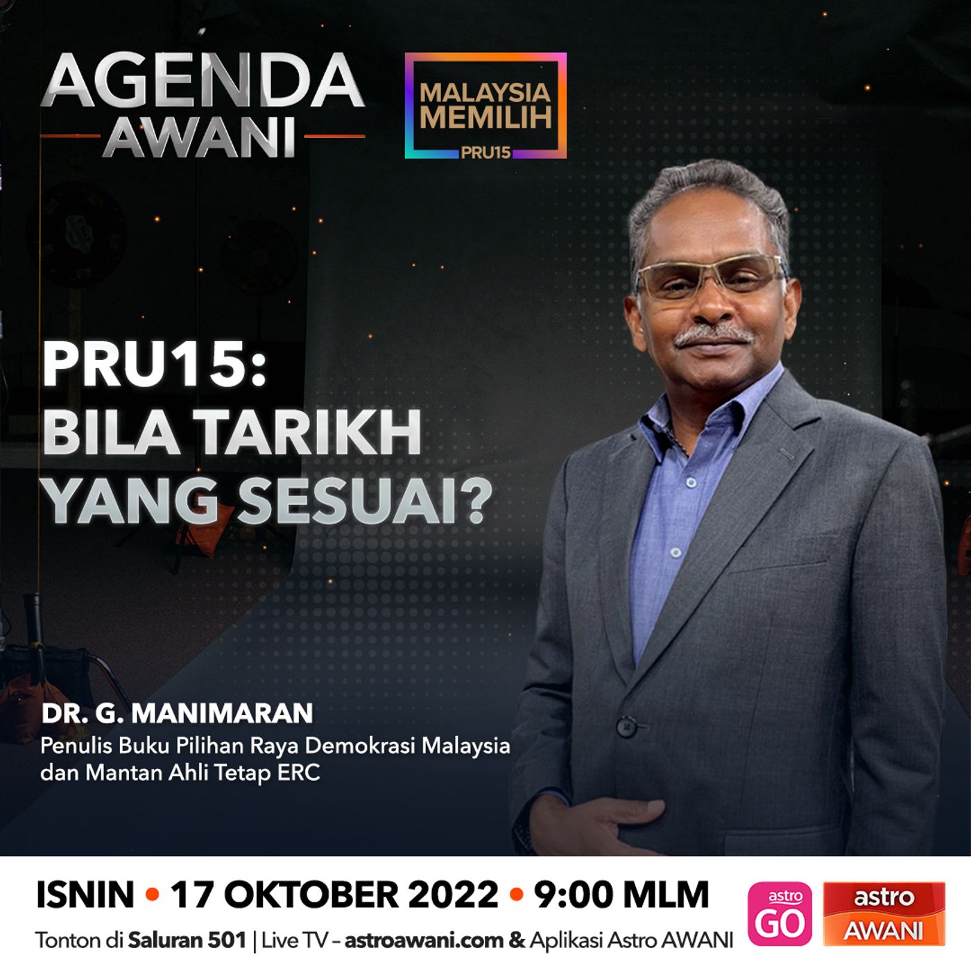 Agenda AWANI: PRU15 | Bila tarikh yang sesuai? episode artwork
