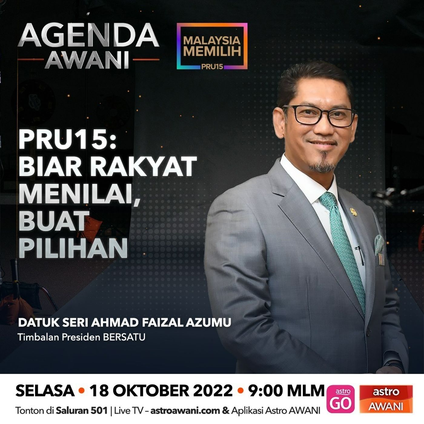 Agenda AWANI: PRU15 | Biar Rakyat Menilai, Buat Pilihan episode artwork