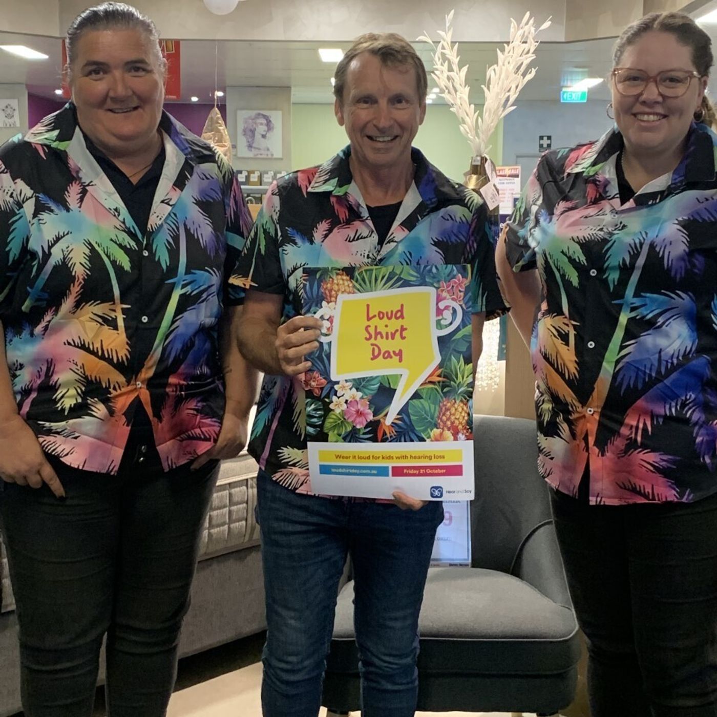 409: Live Broadcast on Saturday at Harvey Norman Furniture and Bedding. Join us for Loud Shirt Day supporting the Hear and Say Foundation, for kids with hearing loss 10am-1pm Greg Elphinston CEO of Hear and Say explains how you can help episode artwork