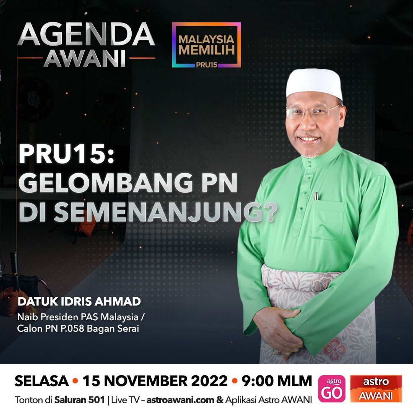 Agenda AWANI: PRU15 | Gelombang PN di semenanjung? episode artwork