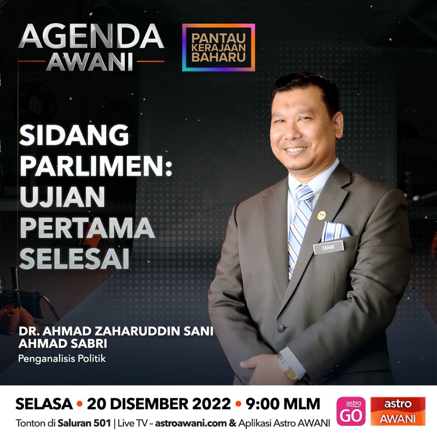 Agenda AWANI: Sidang Parlimen | Ujian pertama selesai episode artwork
