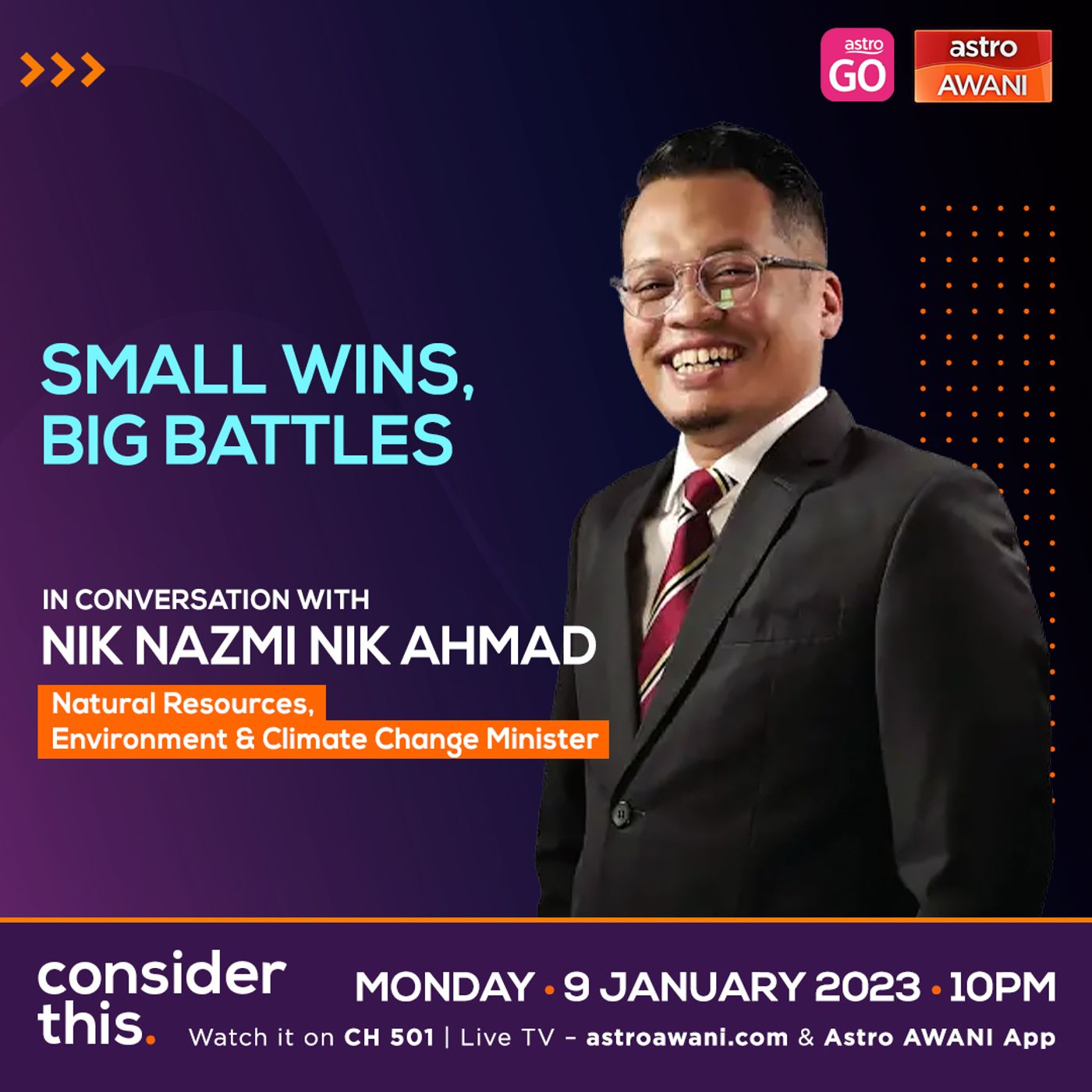 Consider This: Small Wins, Big Battles | In Conversation with Nik Nazmi Nik Ahmad episode artwork