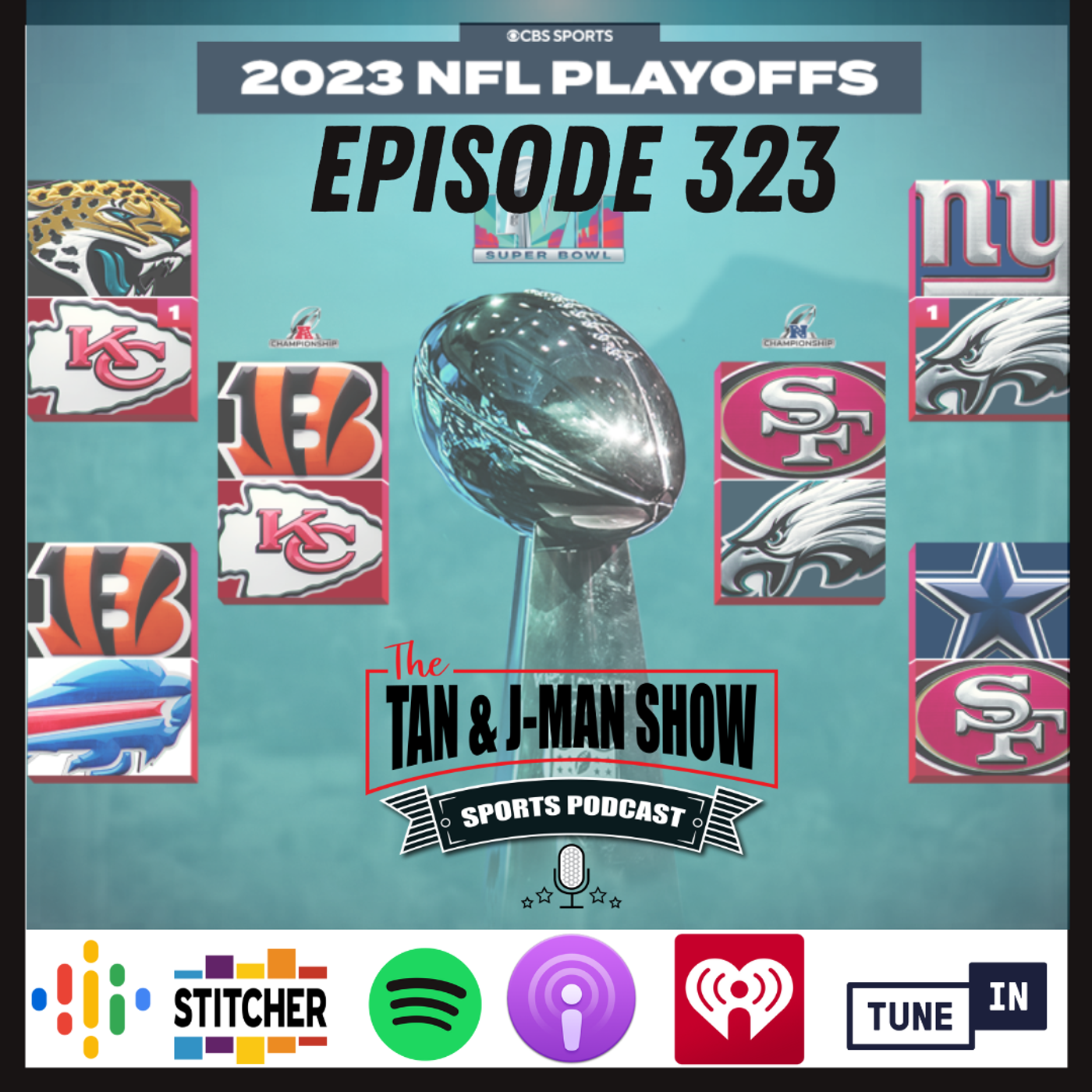 S7 Ep323: The Conference Championships Are Set! | Where Will Tom Brady & Aaron Rodgers Play in 2023? episode artwork