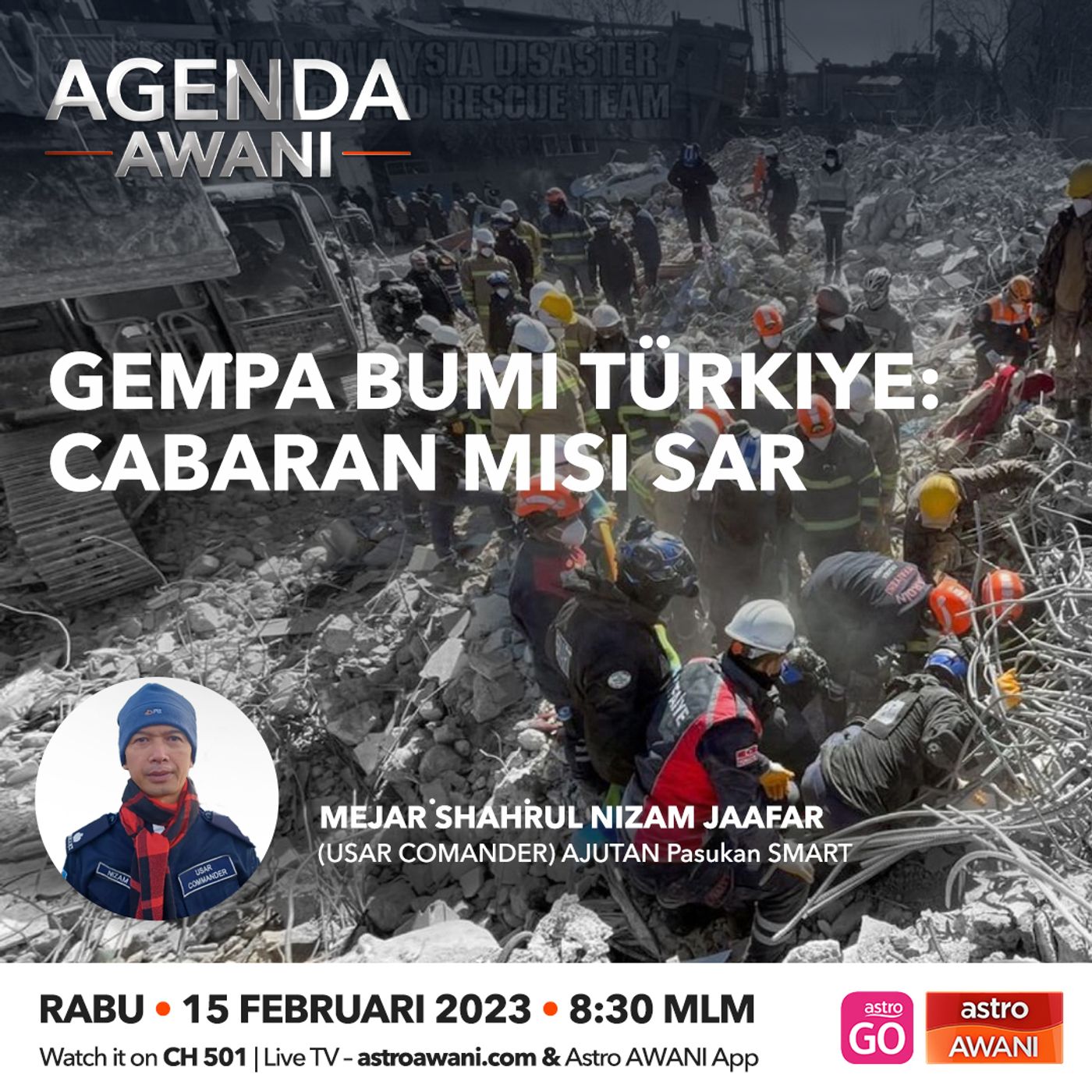 Agenda AWANI: Gempa bumi Türkiye: Cabaran misi SAR episode artwork
