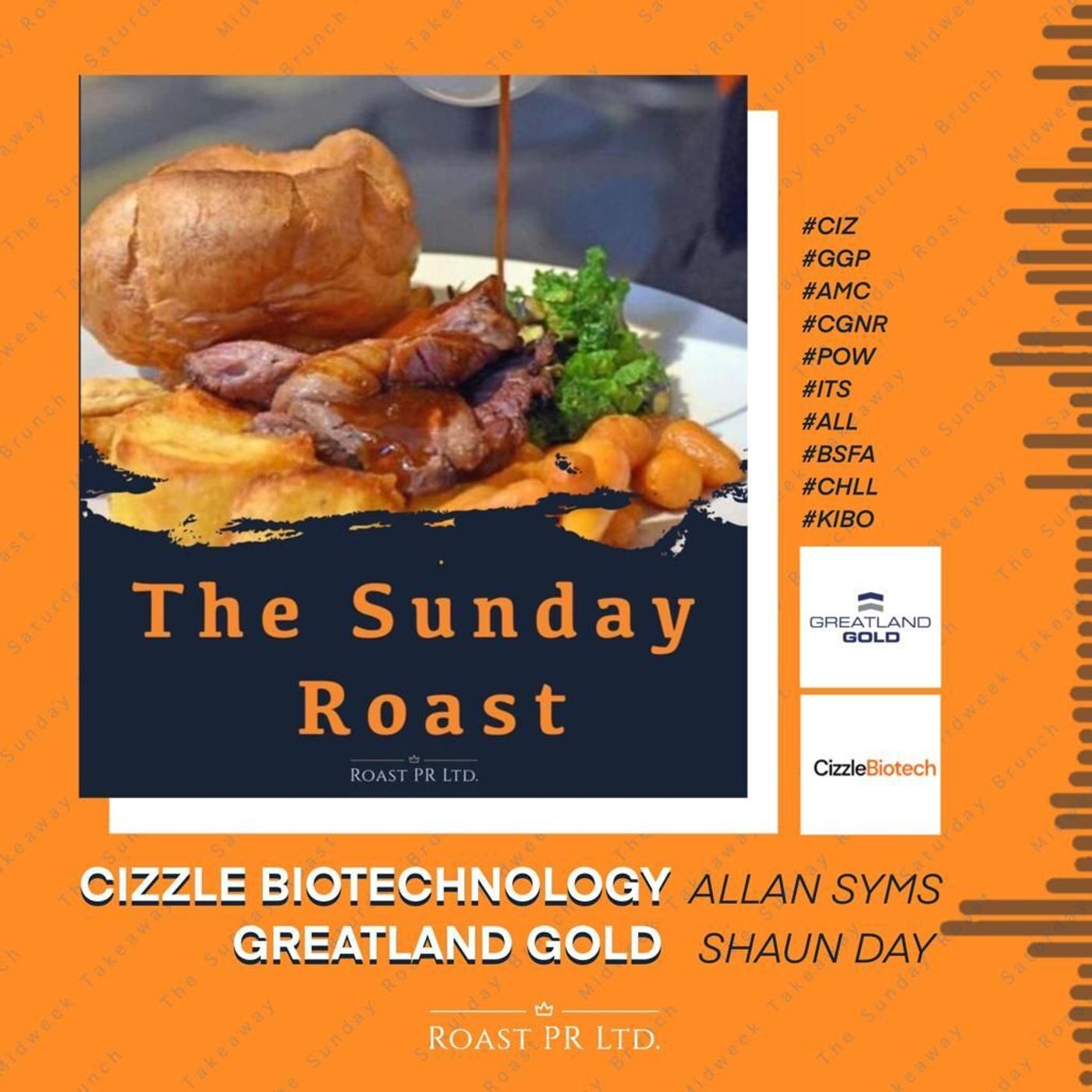 S5 Ep32: The Sunday Roast featuring Allan Syms, CEO of Cizzle Biotechnology (LSE:CIZ) & Shaun Day, MD of Greatland Gold (AIM:GGP) #GGP #CIZ #AMG #POW #ITS #ALL #CHLL #KIBO #CGNR episode artwork