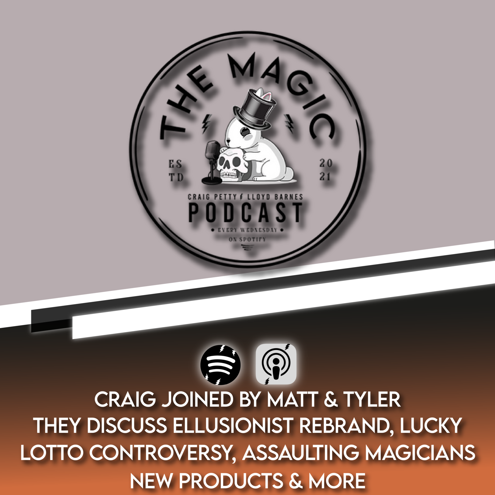 CRAIG JOINED BY MATT & TYLER - THEY DISCUSS ELLUSIONIST REBRAND, LUCKY LOTTO CONTROVERSY, ASSAULTING MAGICIANS, NEW PRODUCTS & MORE | The Magic Podcast Episode #64