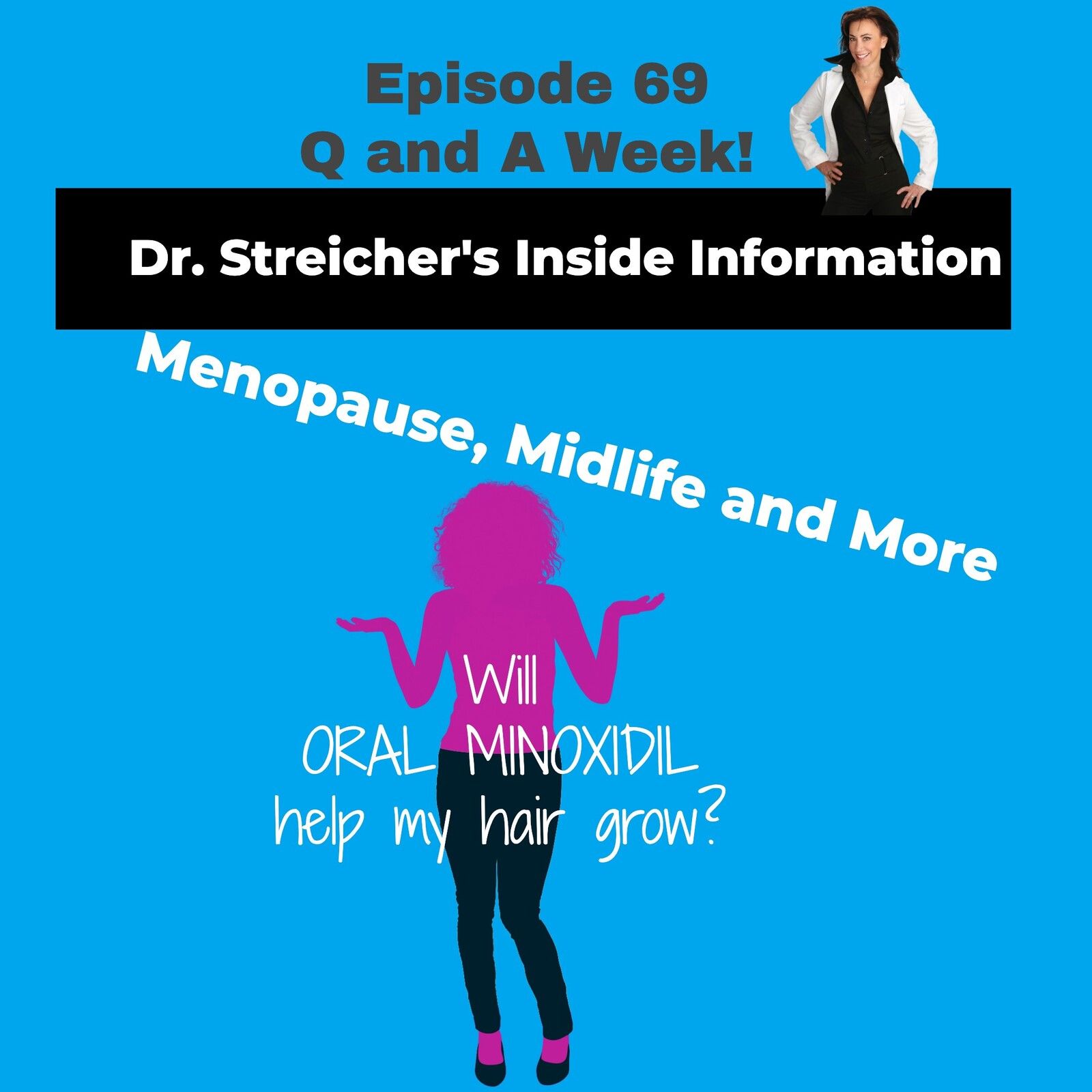 S1 Ep69: Q and A Week! ORAL Minoxidil  for Post Menopause Hair Loss?