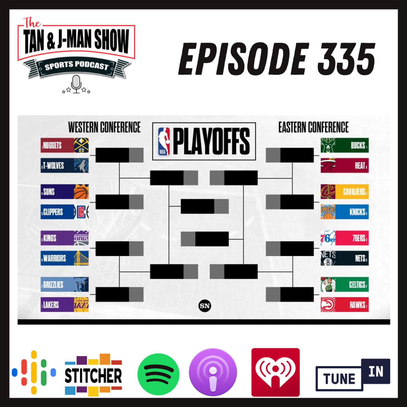 S7 Ep335: NBA Playoffs Have Begun | Jalen Hurts Gets Paid | J-Man Likes The New MLB Rules episode artwork