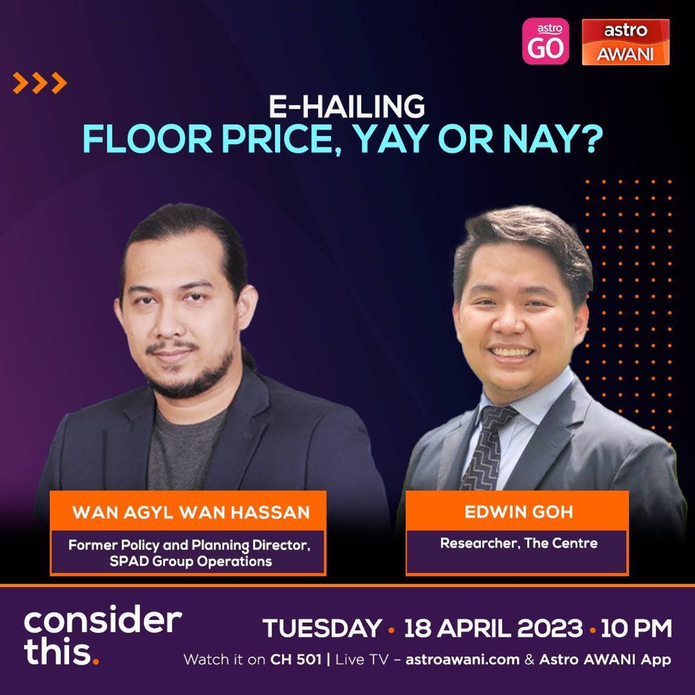 E-hailing | Floor Price, Yay or Nay?  Description:  The e-hailing industry has revolutionised the way Malaysians travel especially in urban areas but there’s been a growing debate about whether or not there is need for more government intervention to ensu episode artwork