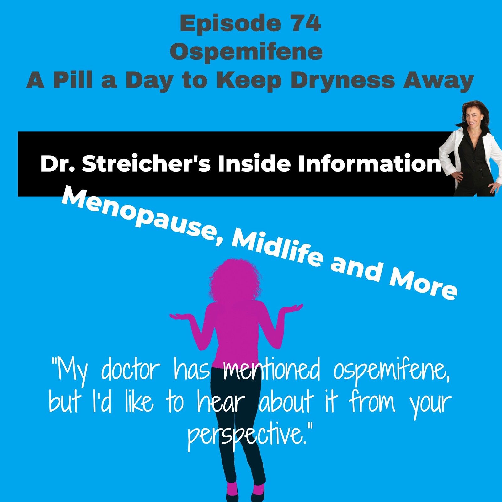 S2 Ep74: Ospemifene: A Pill a Day to Keep Dryness Away