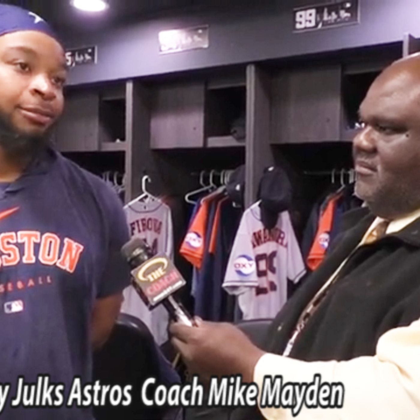 Corey Julks Astros & Coach Mike Mayden