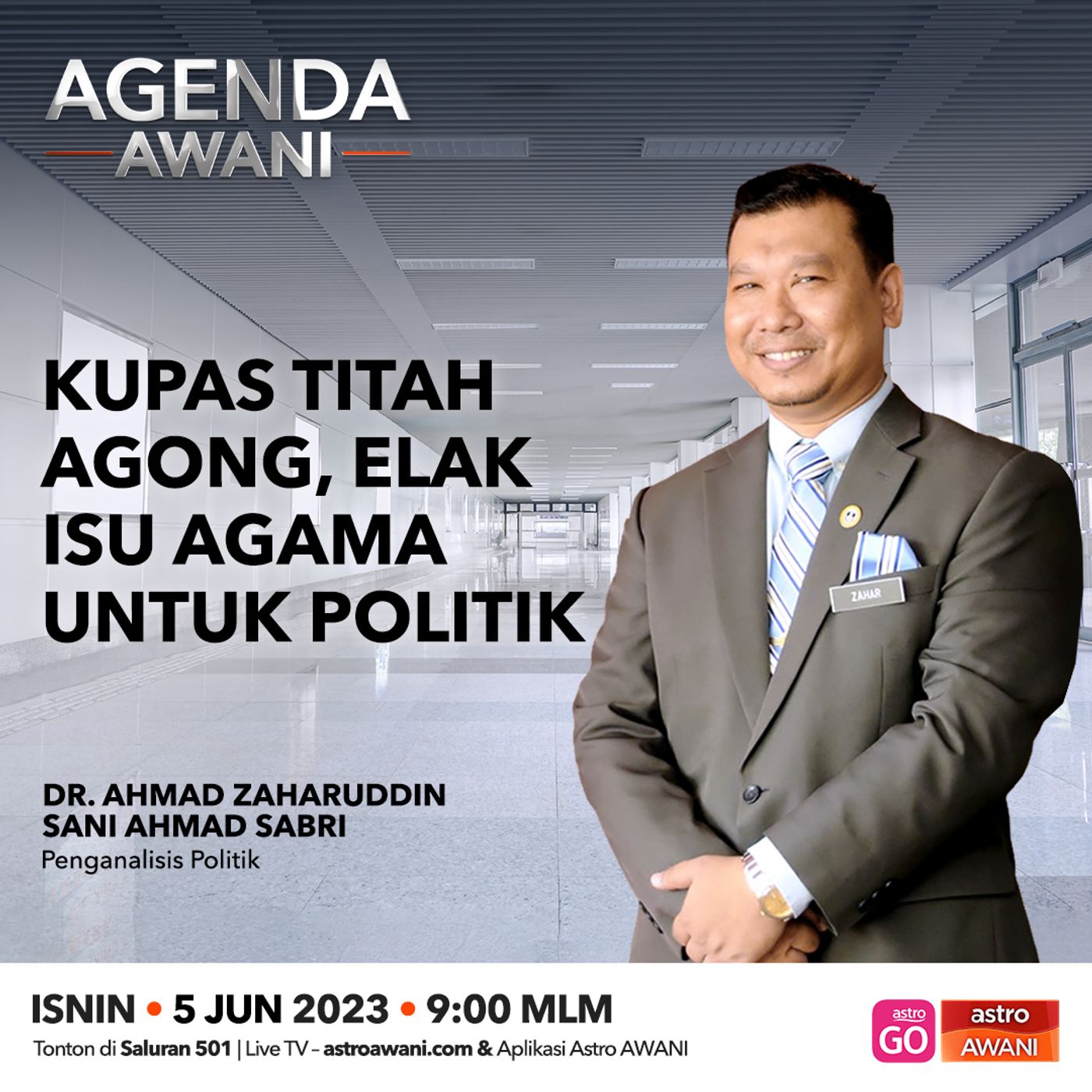 Agenda AWANI: Kupas titah Agong, elak isu agama untuk politik episode artwork