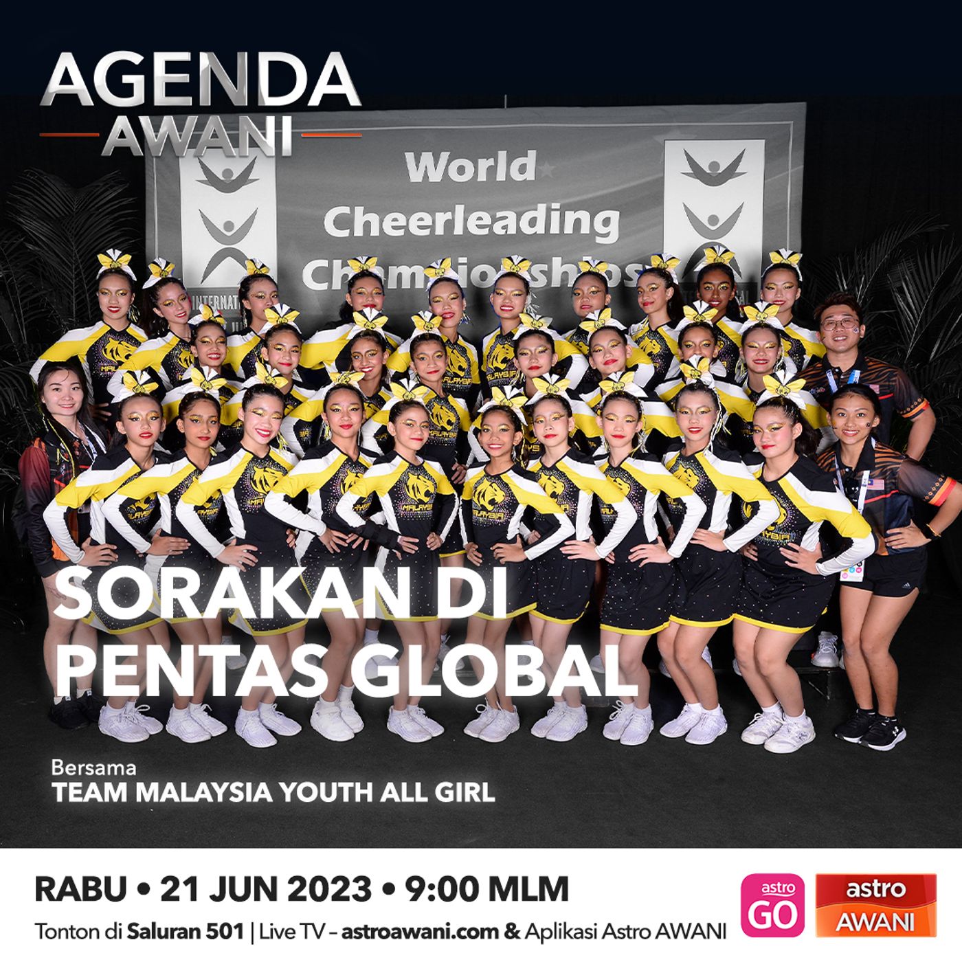 Agenda AWANI: Sorakan di pentas global bersama Team Malaysia Youth All Girl episode artwork