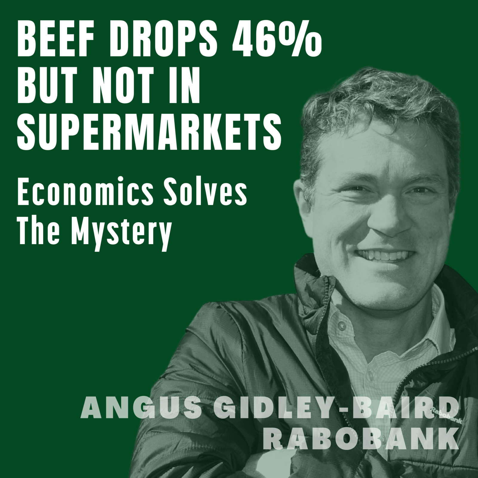 Burgernomics / Beef Drops 46. But Not In Supermarkets. Why?