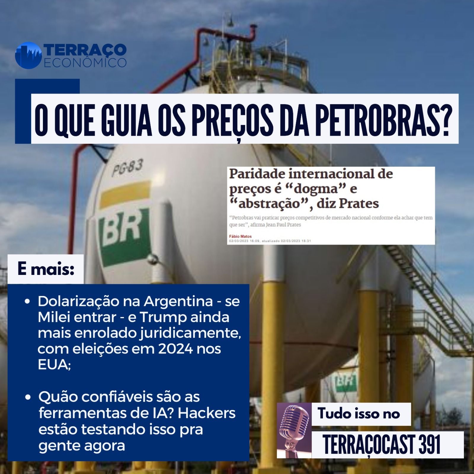 O QUE GUIA OS PREÇOS DA PETROBRAS? no TerraçoCast #391 episode artwork