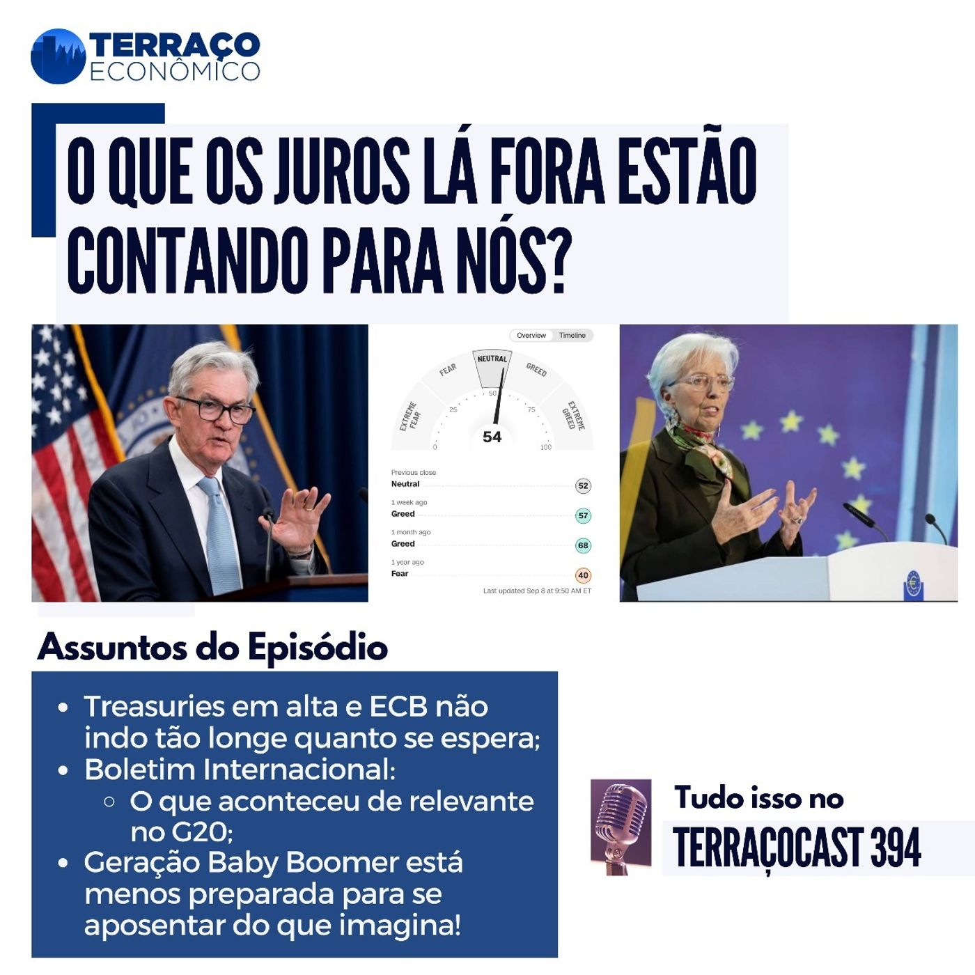 O QUE OS JUROS LÁ FORA ESTÃO CONTANDO PRA NÓS? no TerraçoCast #394 episode artwork