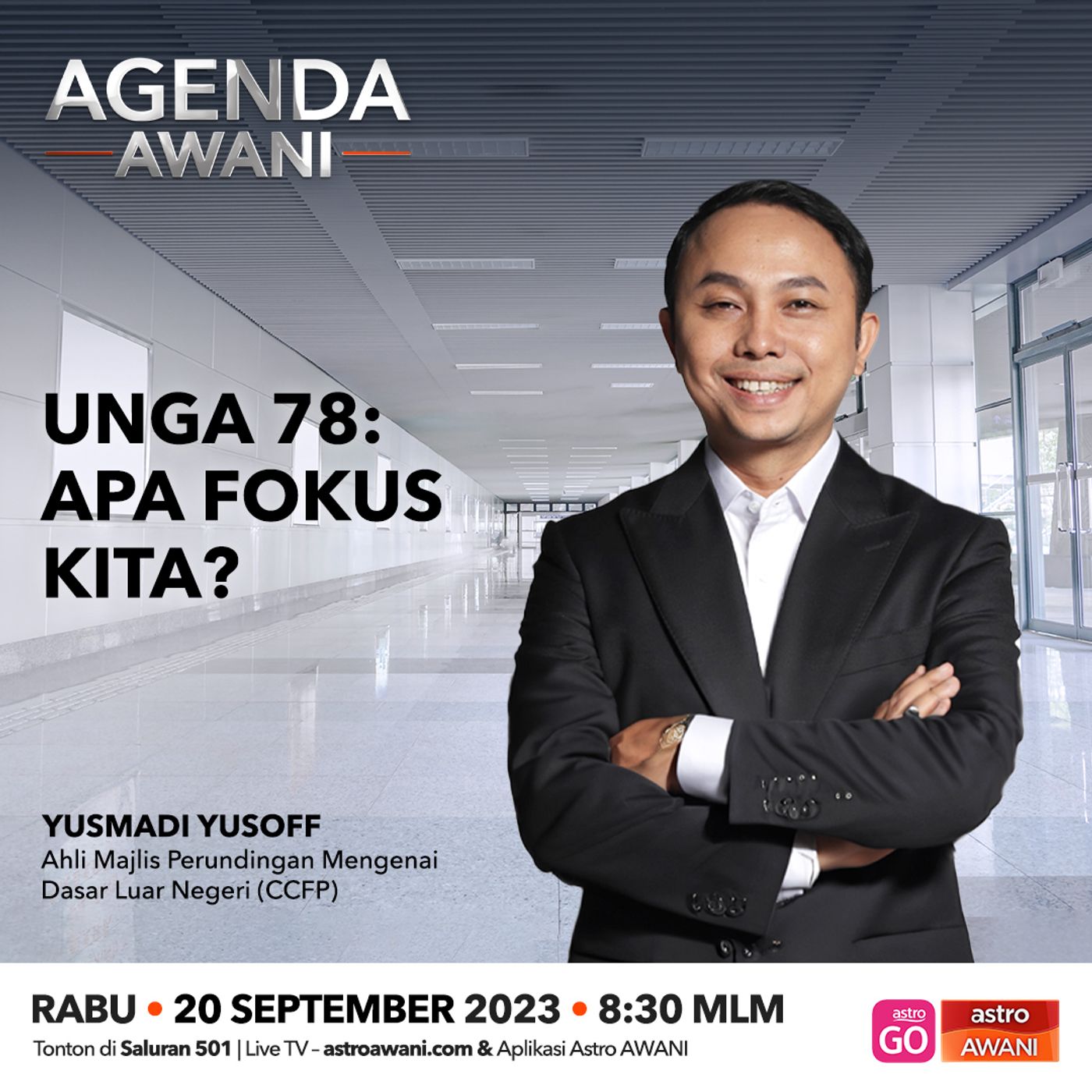 Agenda AWANI: UNGA 78: Apa fokus kita? episode artwork