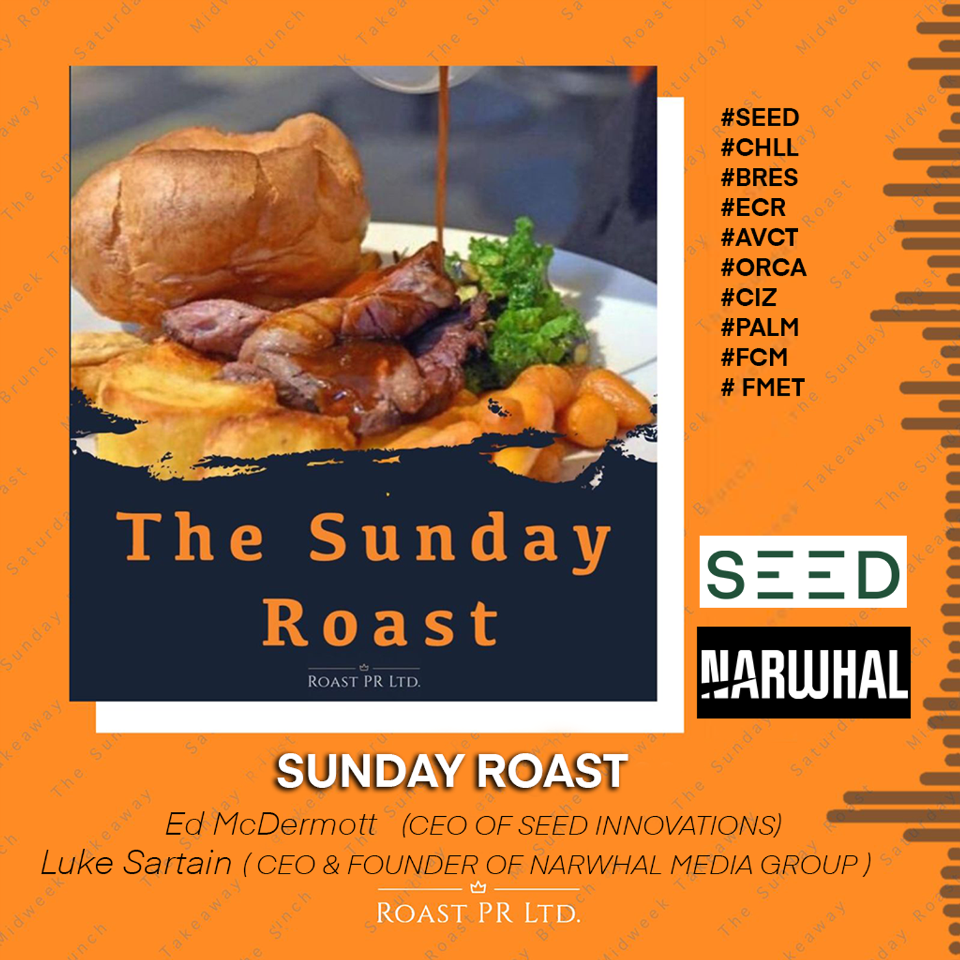 S6 Ep4: Sunday Roast featuring Luke Sartain CEO and founder of Narwhal Media Group & Ed McDermott CEO of Seed innovations #SEED #CHLL #BRES #ECR #AVCT #ORCA #CIZ #PALM #FCM #FMET episode artwork