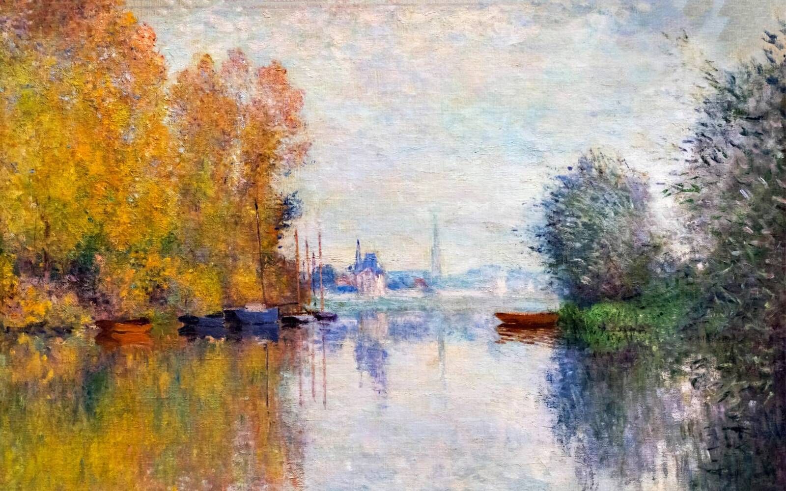 Фет импрессионист. Осень в Аржантее. Клод Моне 1873. Клод Моне-колорит. Клод Моне дома в Аржантее 1873г. Моне река в аржантёе.