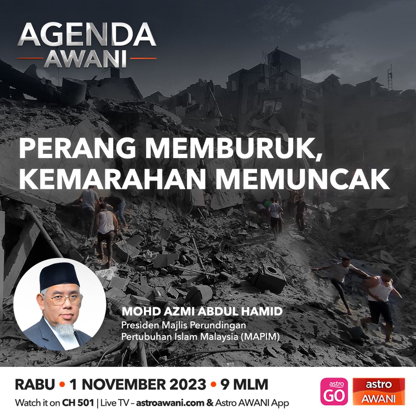 Agenda AWANI: Perang memburuk, kemarahan memuncak episode artwork