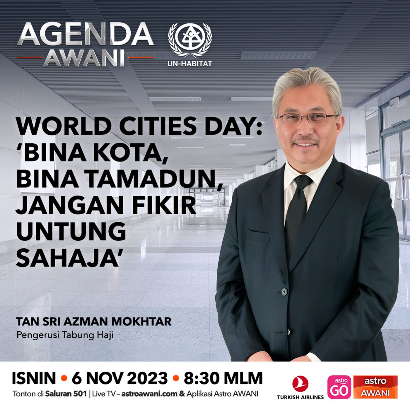 Agenda AWANI: World Cities Day: ‘Bina kota, bina tamadun, jangan fikir hutang sahaja’ episode artwork