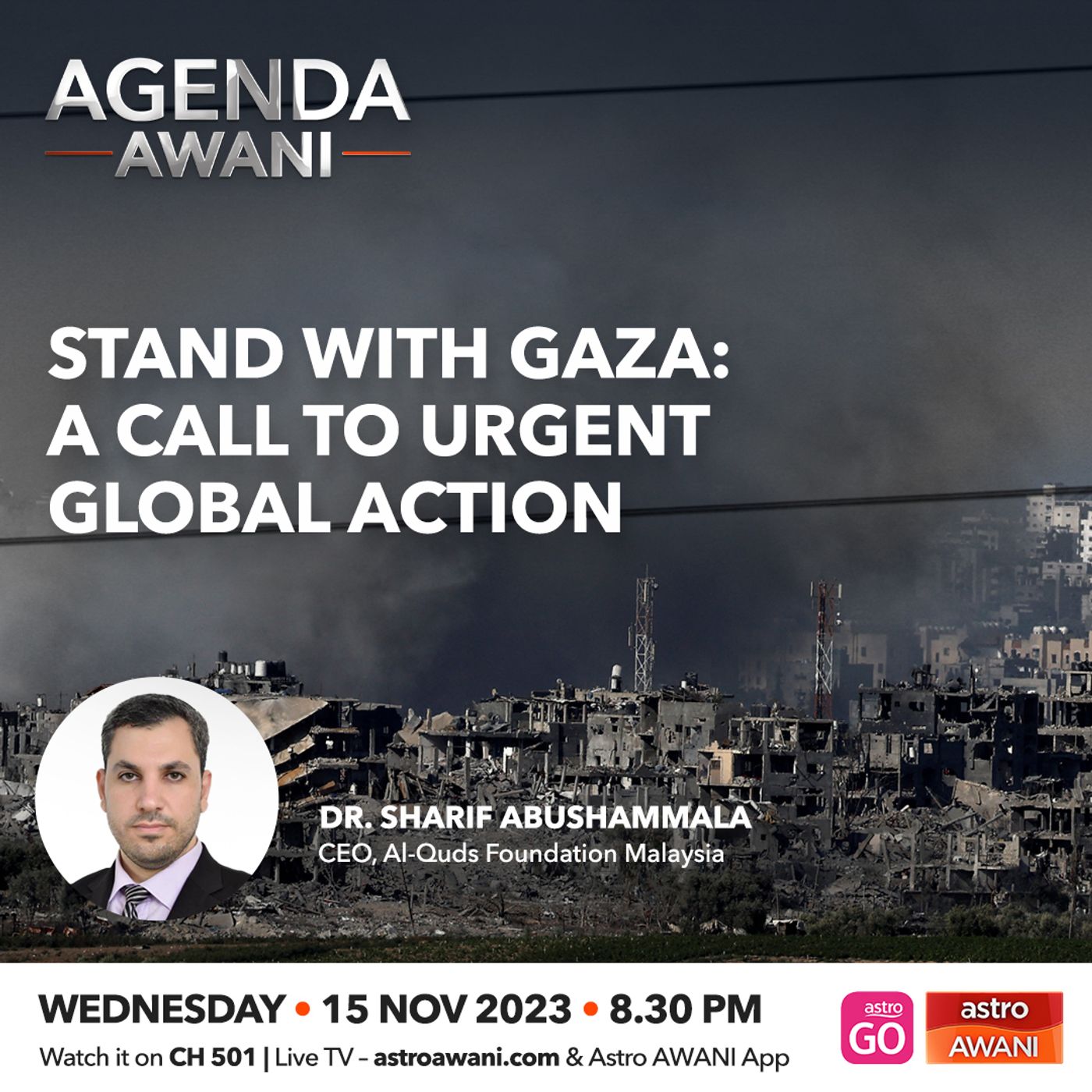 Agenda AWANI: Stand with Gaza: A call to urgent global action episode artwork