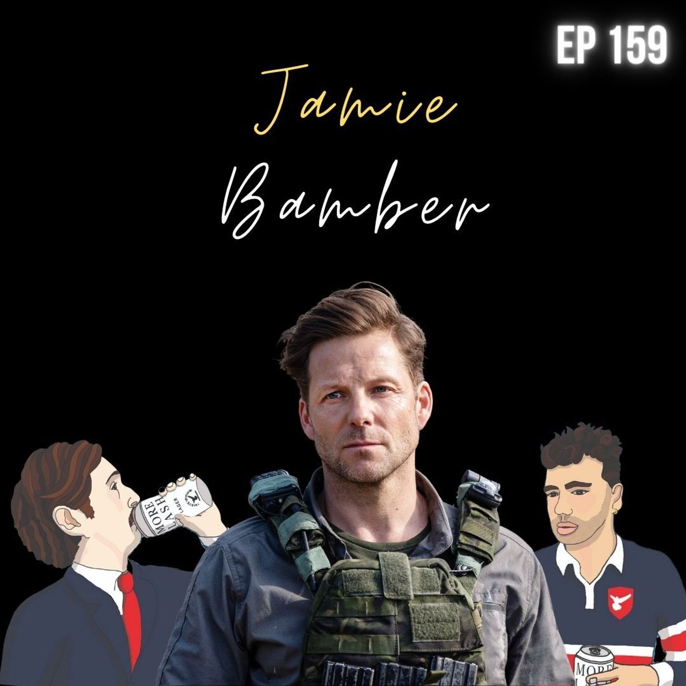 S9 Ep161: Jamie Bamber - Charming Tom Hanks - Getting Bollocked By Wahlberg & Sexually Harassed By A Brazilian Fan!