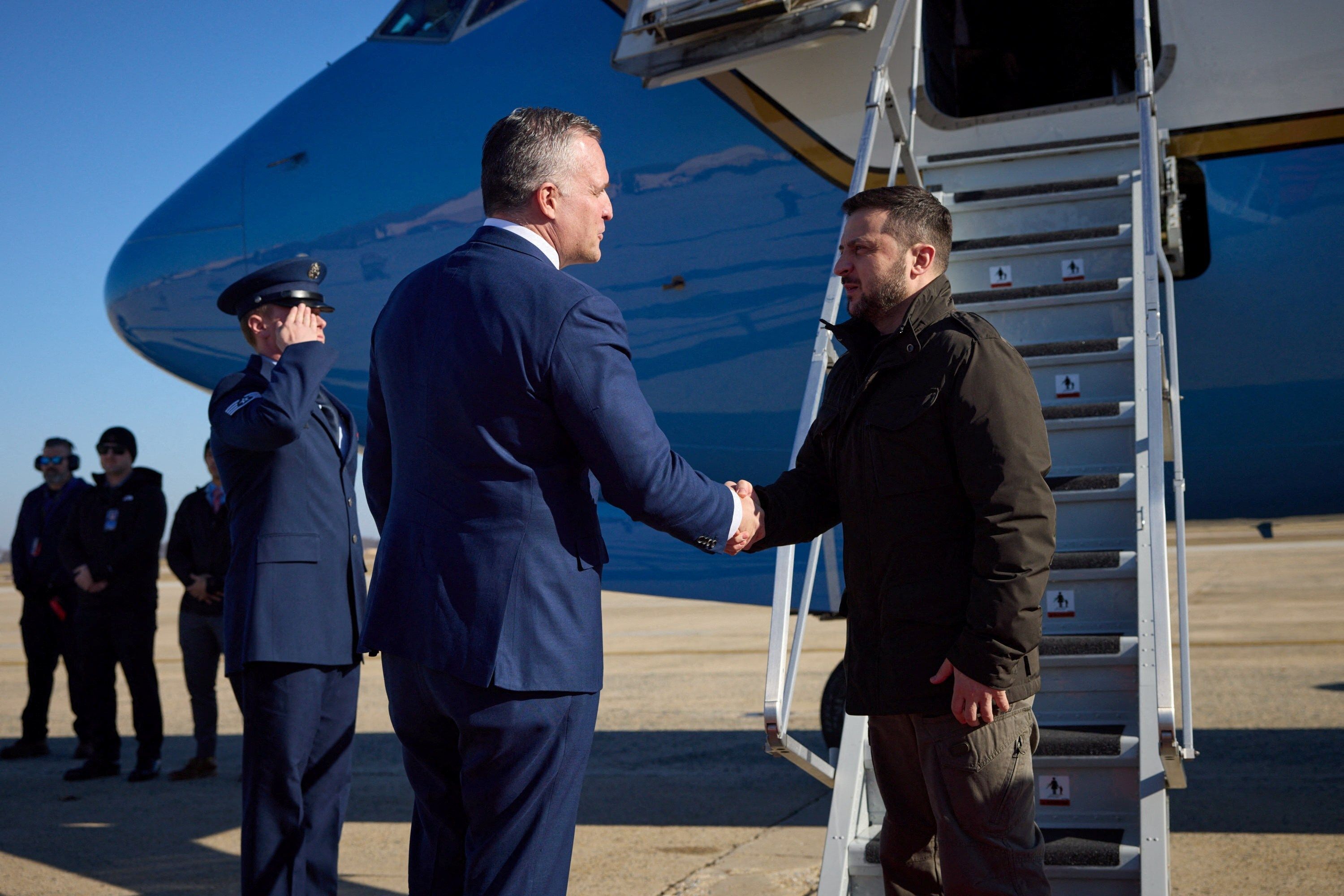 December 12, 2023 - Zelensky arrives in Washington amid gridlock over US aid to Kyiv