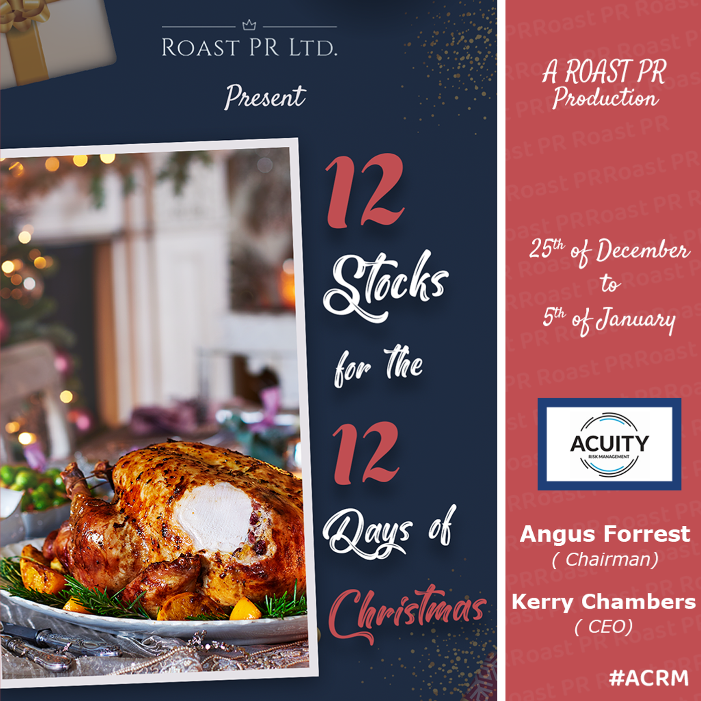 S6 Ep41: 12 Stocks for the 12 Days of Christmas featuring Angus Forrest, Chairman and Kerry Chambers, CEO of Acuity Risk Management #ACRM episode artwork