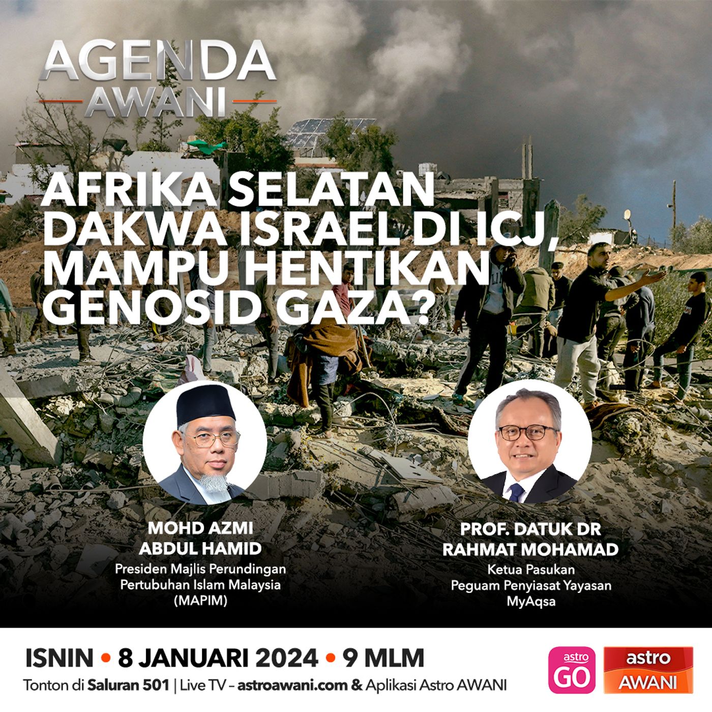 Agenda AWANI: Afrika Selatan dakwa Israel di ICJ, mampu hentikan genosid Gaza? episode artwork