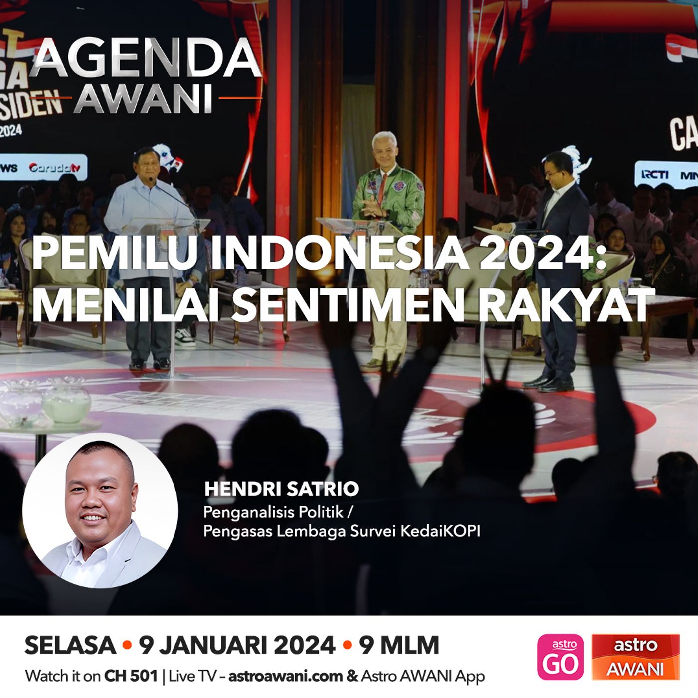 Agenda AWANI: PEMILU Indonesia 2024 | Menilai sentimen rakyat episode artwork
