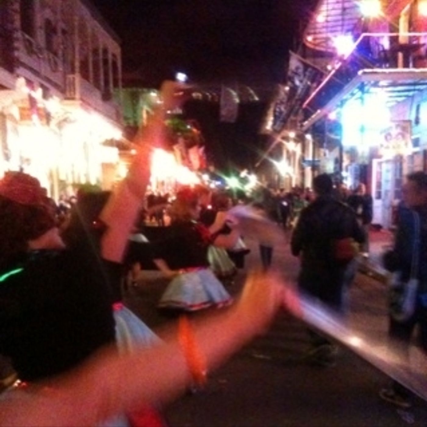 In the parade in NOLA with the Muff-a-lottas #tuttle2texas episode artwork