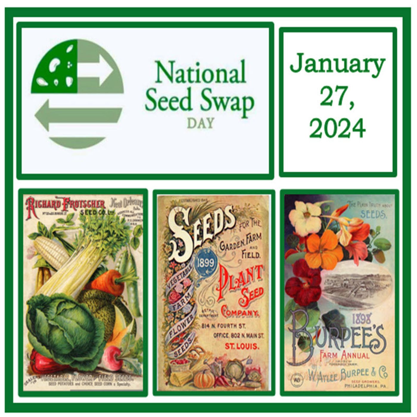 Better Lawns and Gardens - Hour 2 Kathy Jentz National Seed Swap Day January 13, 2024
