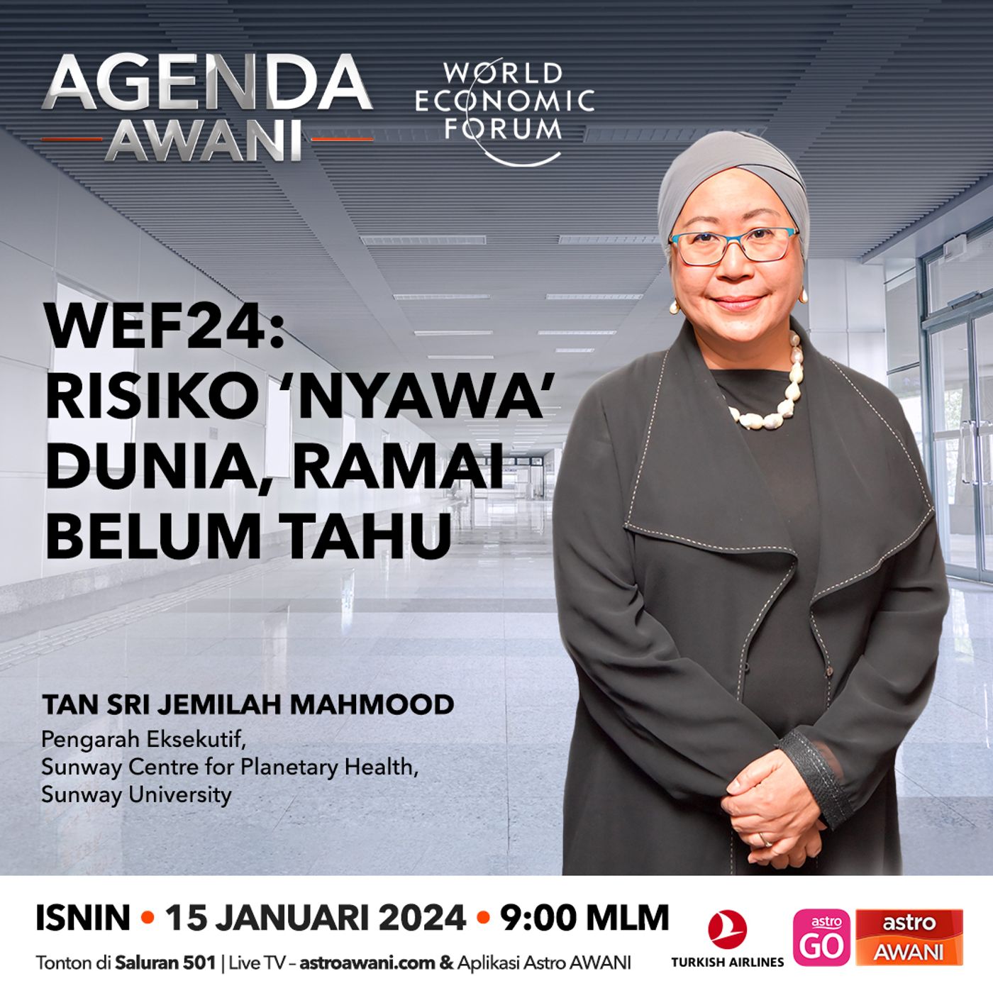 Agenda AWANI: WEF24 | Risiko 'nyawa'dunia, ramai belum tahu episode artwork