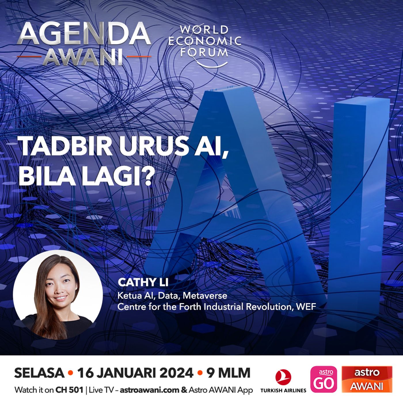 Agenda AWANI: Tadbir urus AI, bila lagi? episode artwork