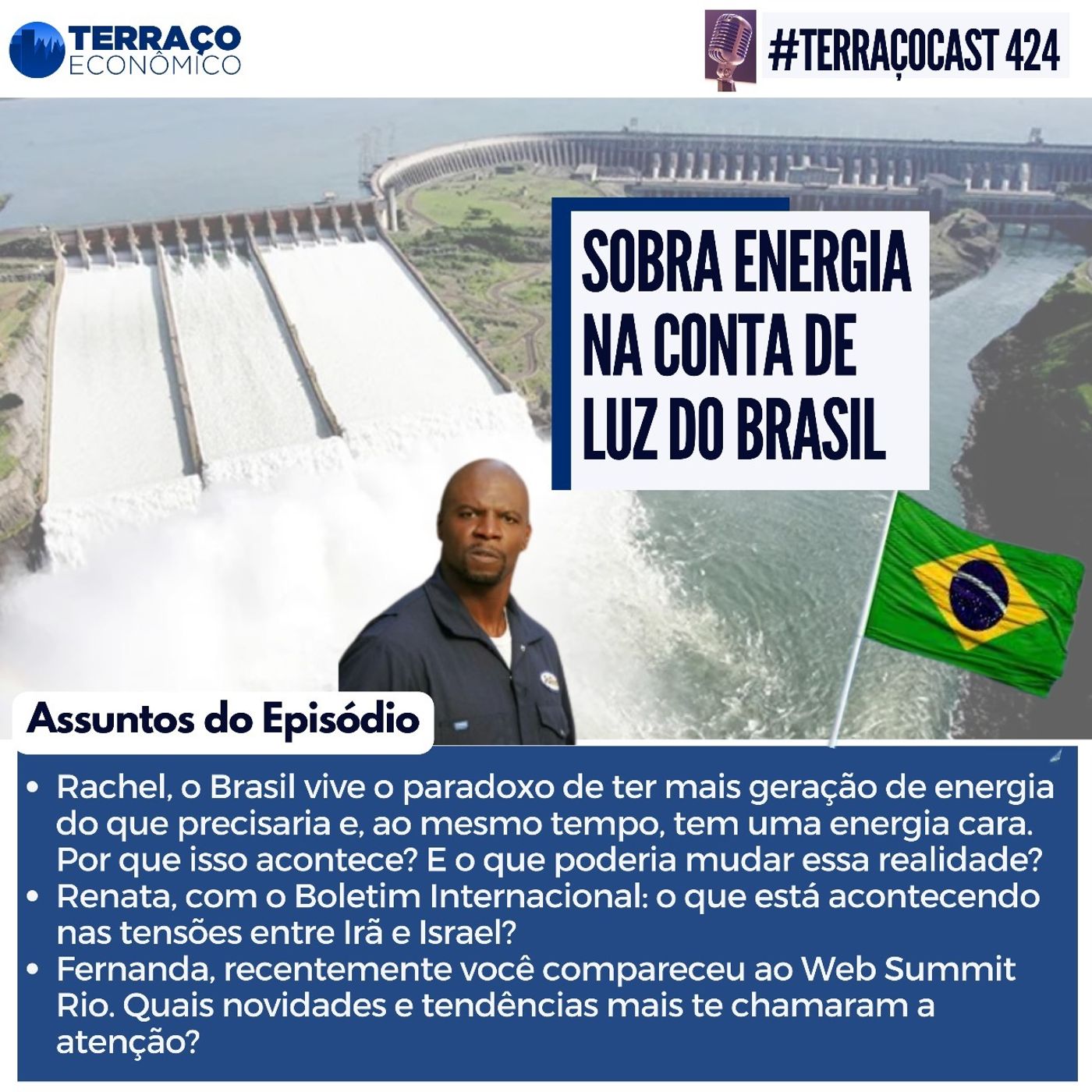 SOBRA ENERGIA NA CONTA DE LUZ DO BRASIL no TerraçoCast #424 episode artwork