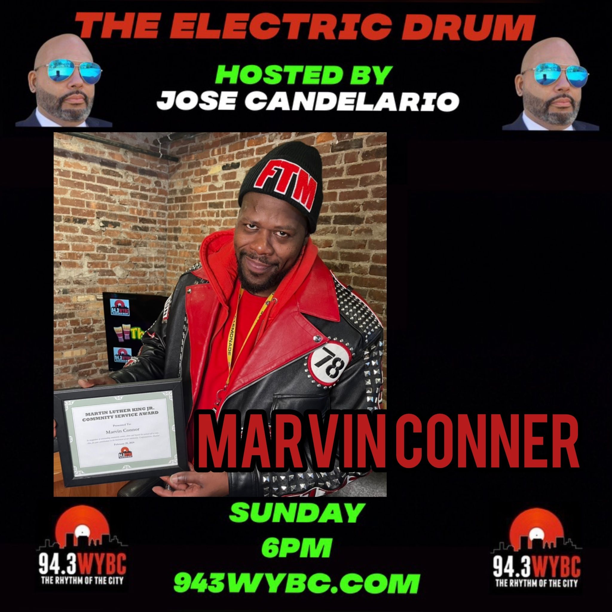 Electric Drum: Marvin Conner, WYBC Martin Luther King Jr. Community Service Award Winner