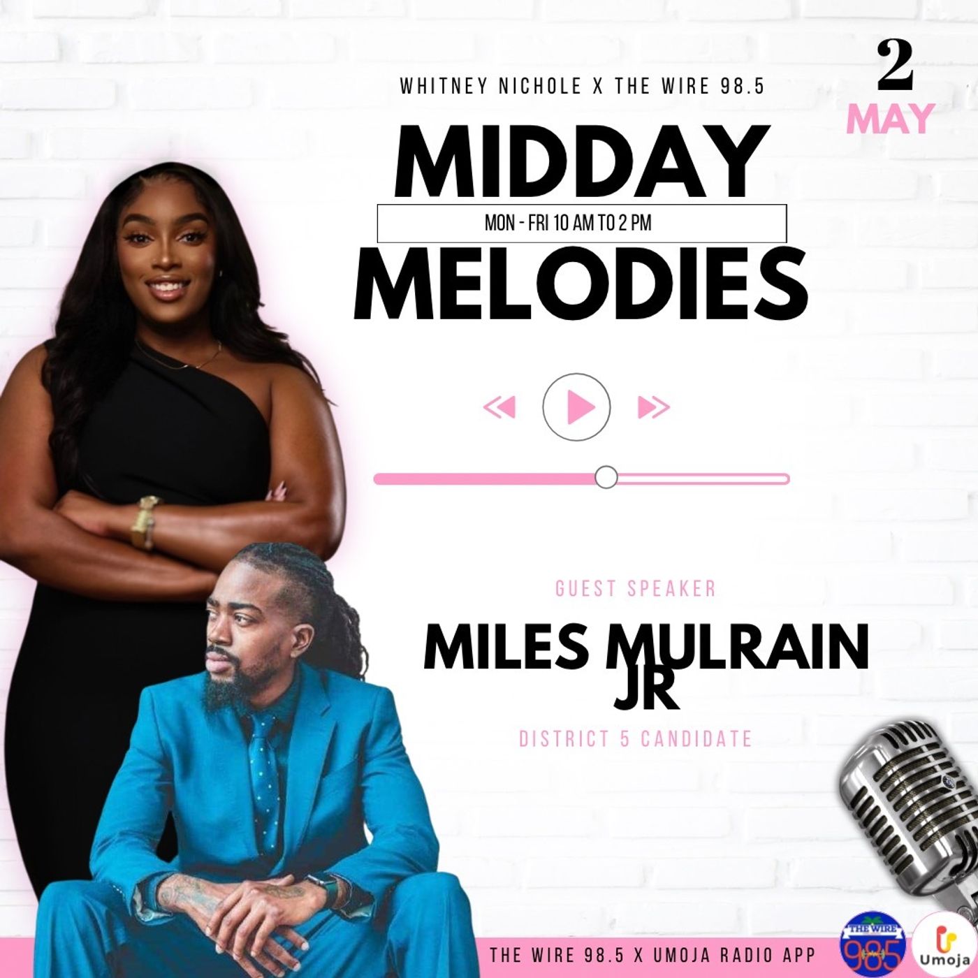Miles Mulrain Jr speaks on his candidacy for District 5! episode artwork