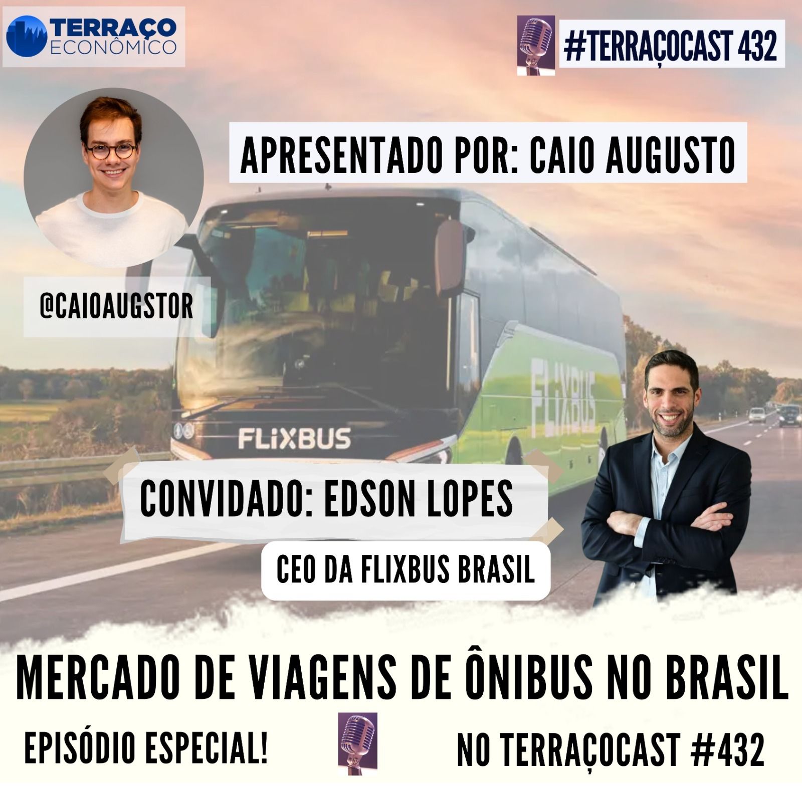 MERCADO DE VIAGENS DE ÔNIBUS NO BRASIL no TerraçoCast #432 episode artwork