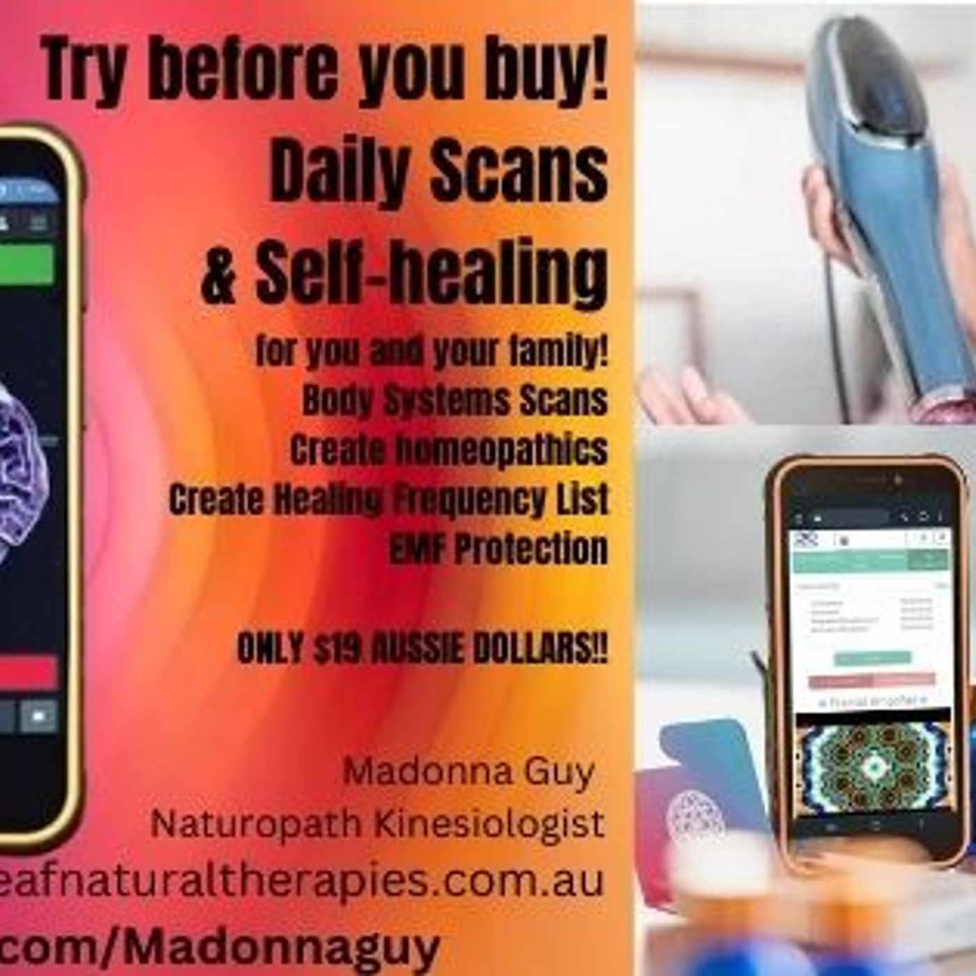 BioResonance Frequency AO Scanner Technology - 6 day trial pass!   Interested?  Check this out :-)