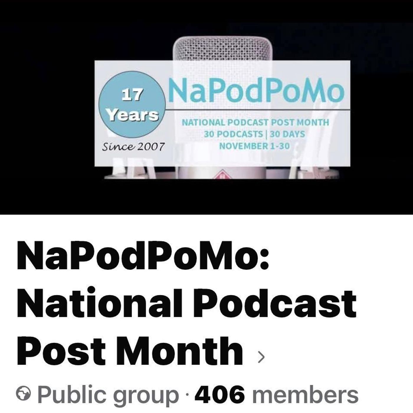 S202411 Ep1: #NAPODPOMO. - National Podcast Post Month - an advert.  Paul O'Mahony  is going to do it.