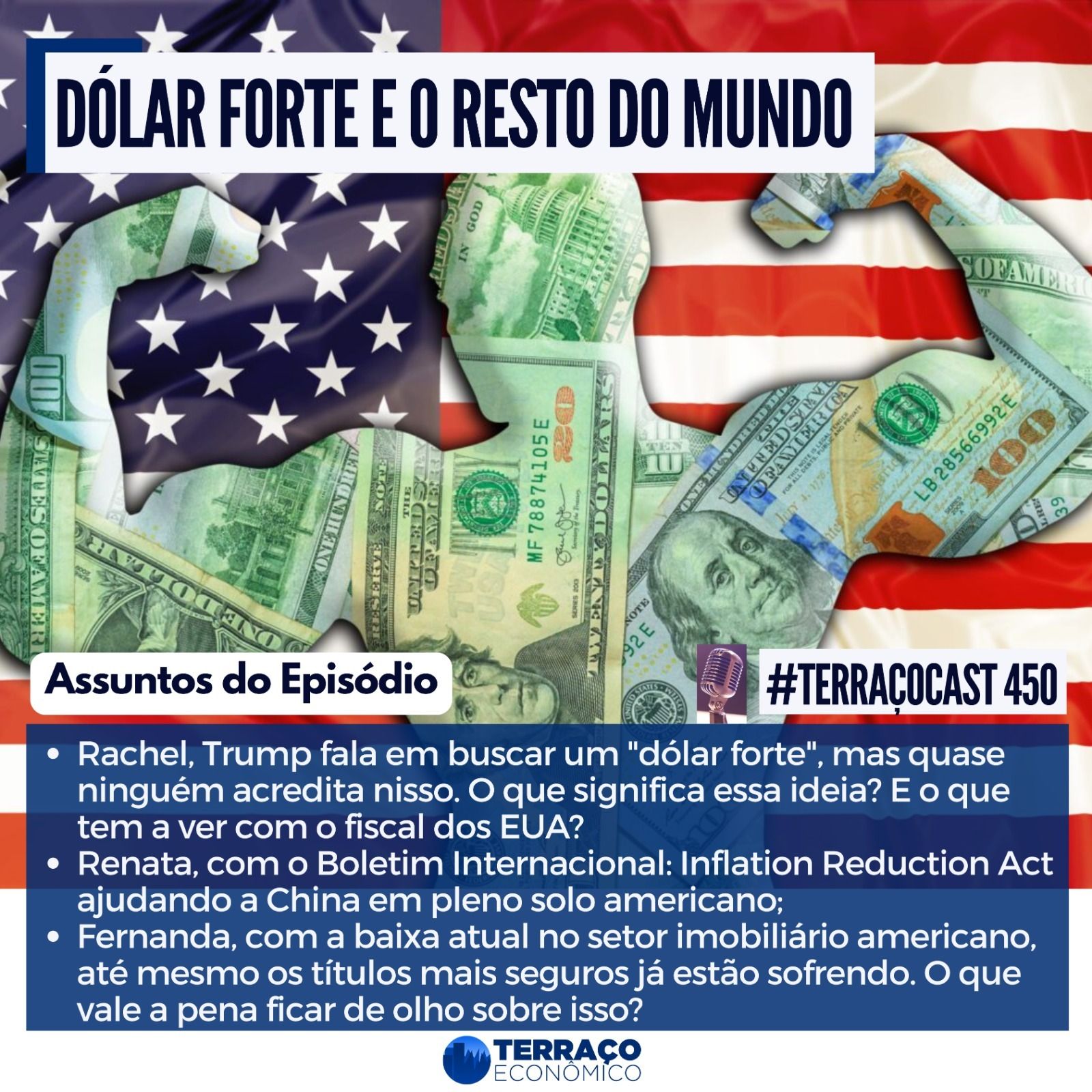 DÓLAR FORTE E O RESTO DO MUNDO no TerraçoCast #450 episode artwork